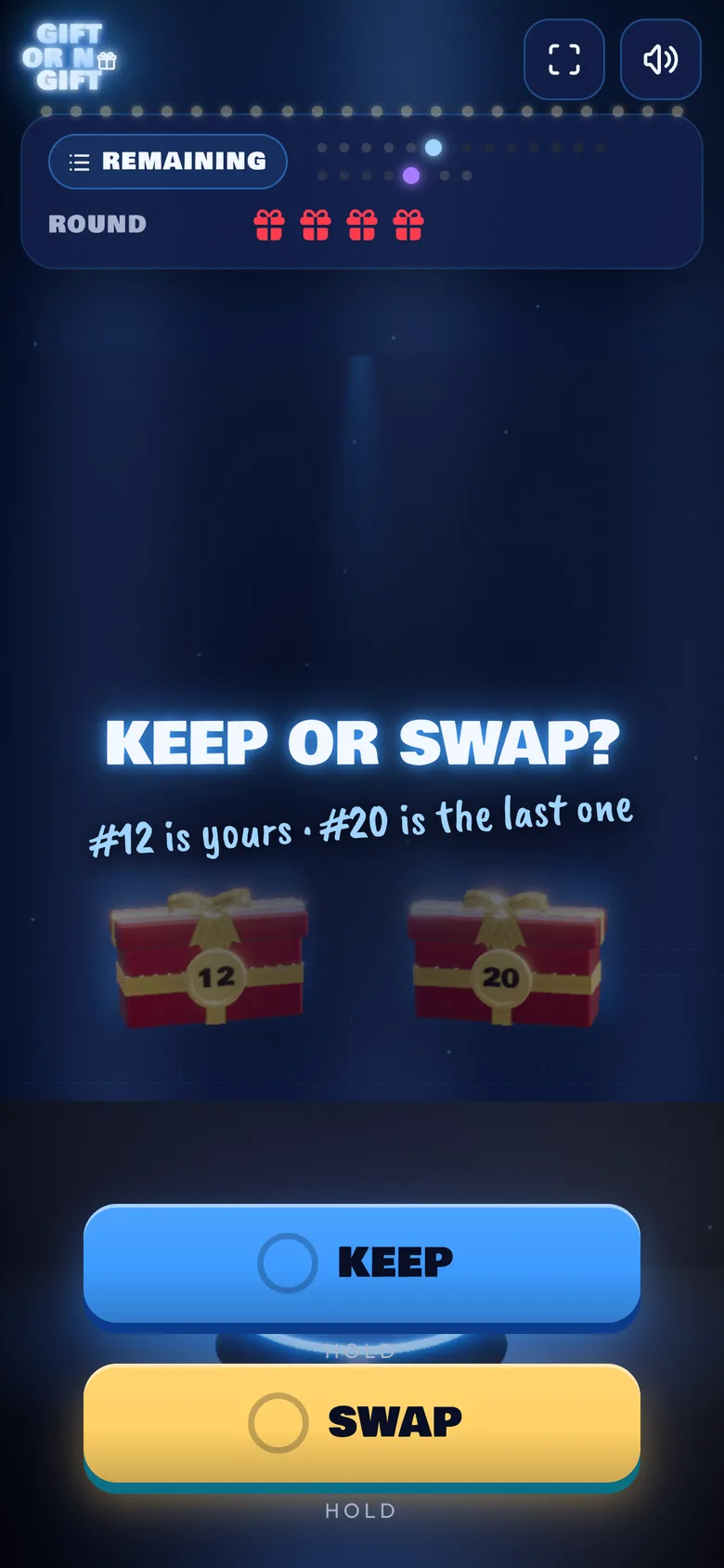 The final choice: keep the box or swap it