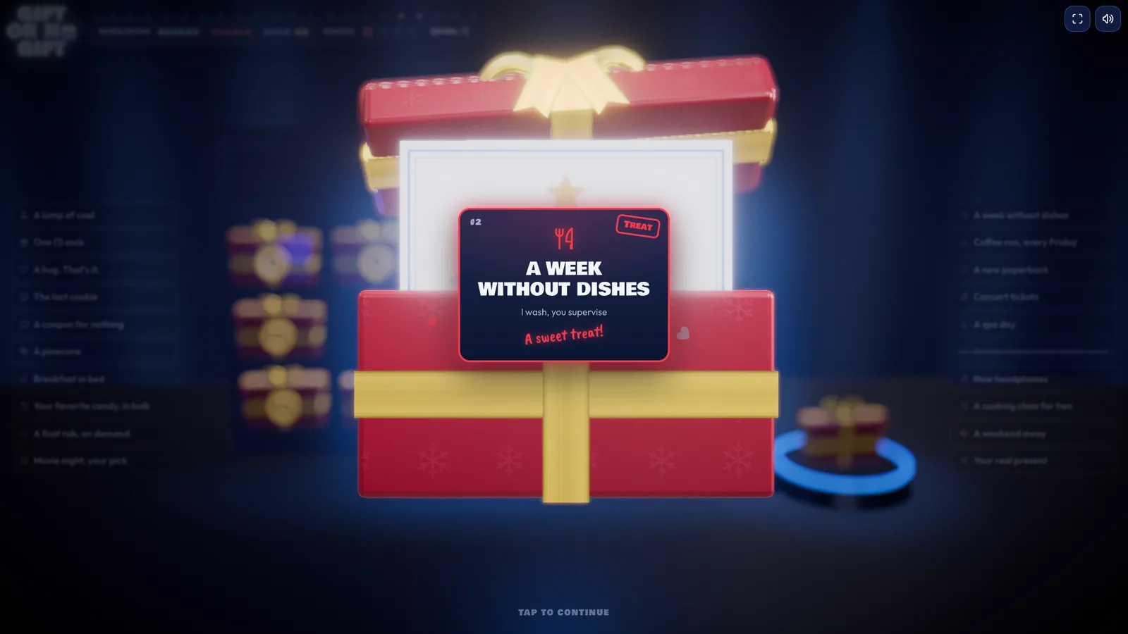A box opened on a laptop, revealing a gift
